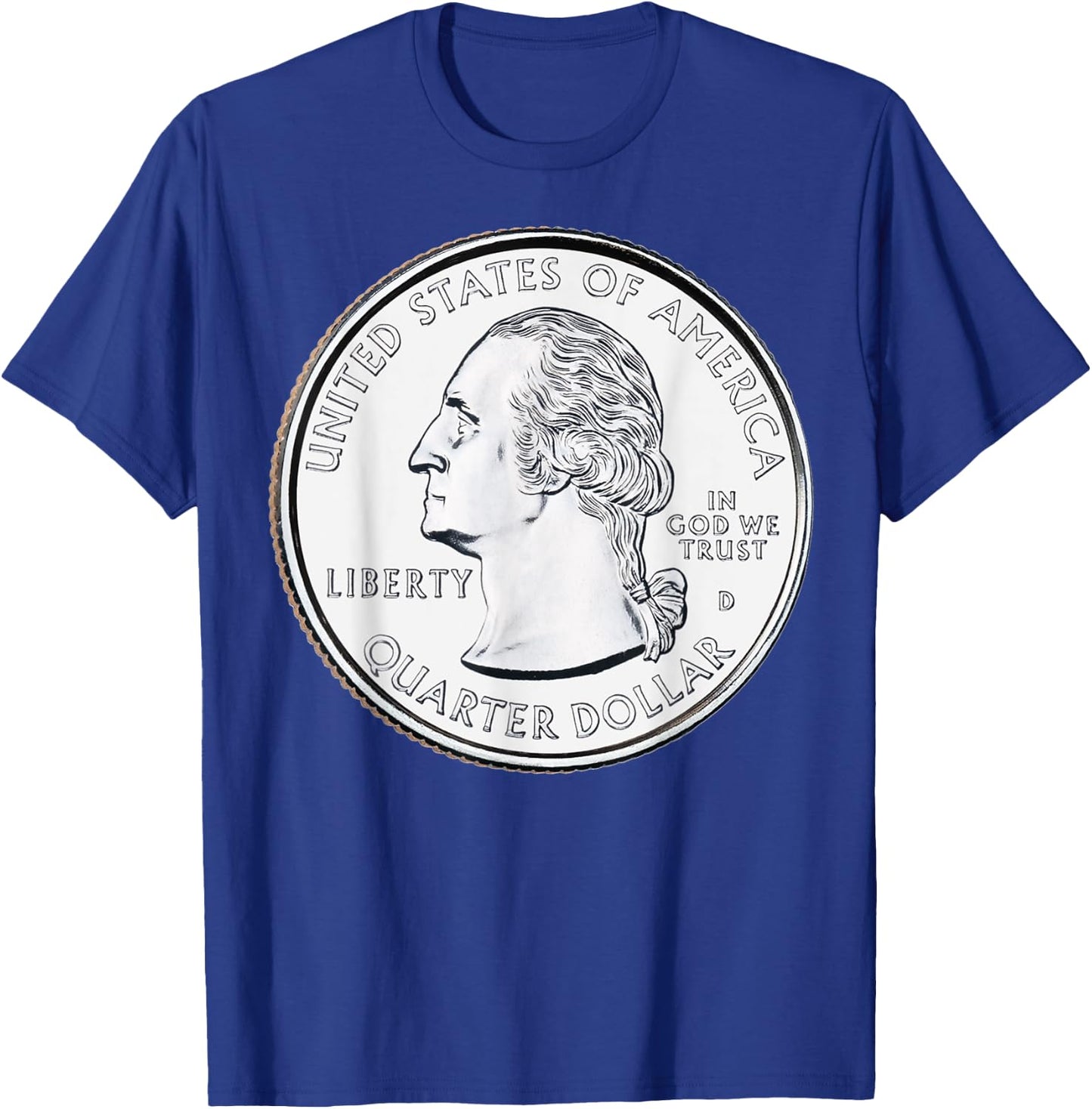 North Carolina USA Quarter Dollar United States T-Shirt - T-Shirt | Royal