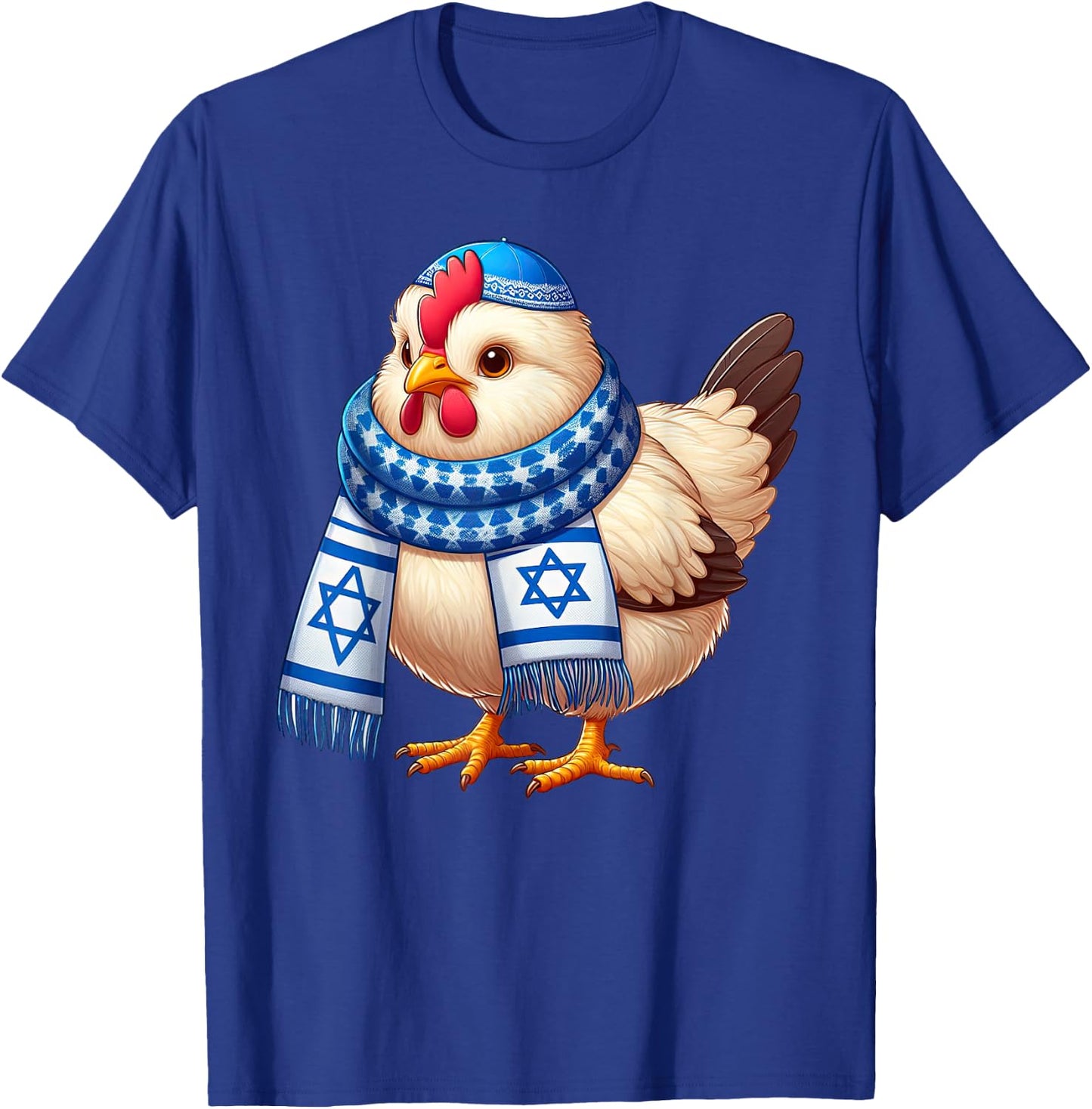 Funny Jewish Chicken Hanukkah Pajamakah T-Shirt - T-Shirt | Royal