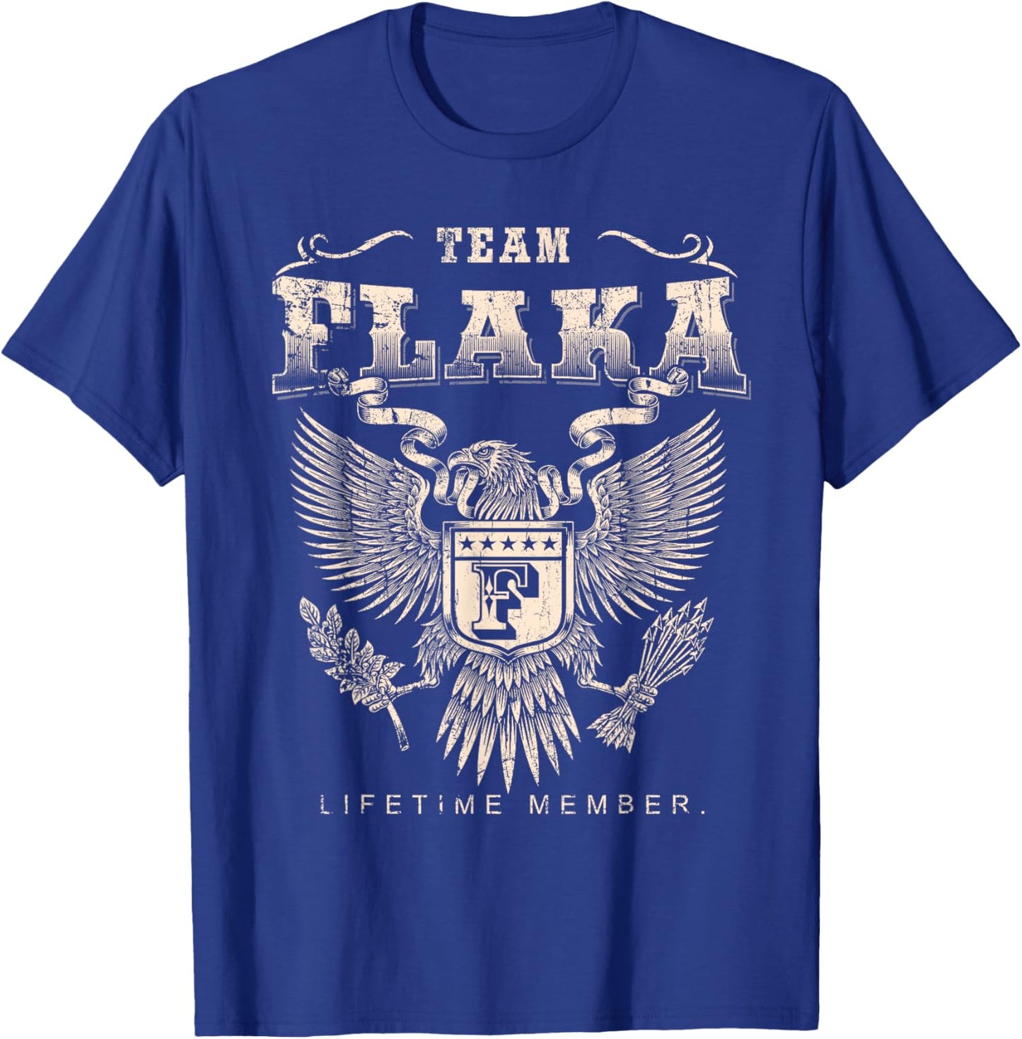 Team Flaka Lifetime Member - Flaka Name T-Shirt - T-Shirt | Royal