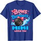 Burnouts Or Bows Mimi Loves You Gender Reveal Cute T-Shirt - T-Shirt | Royal