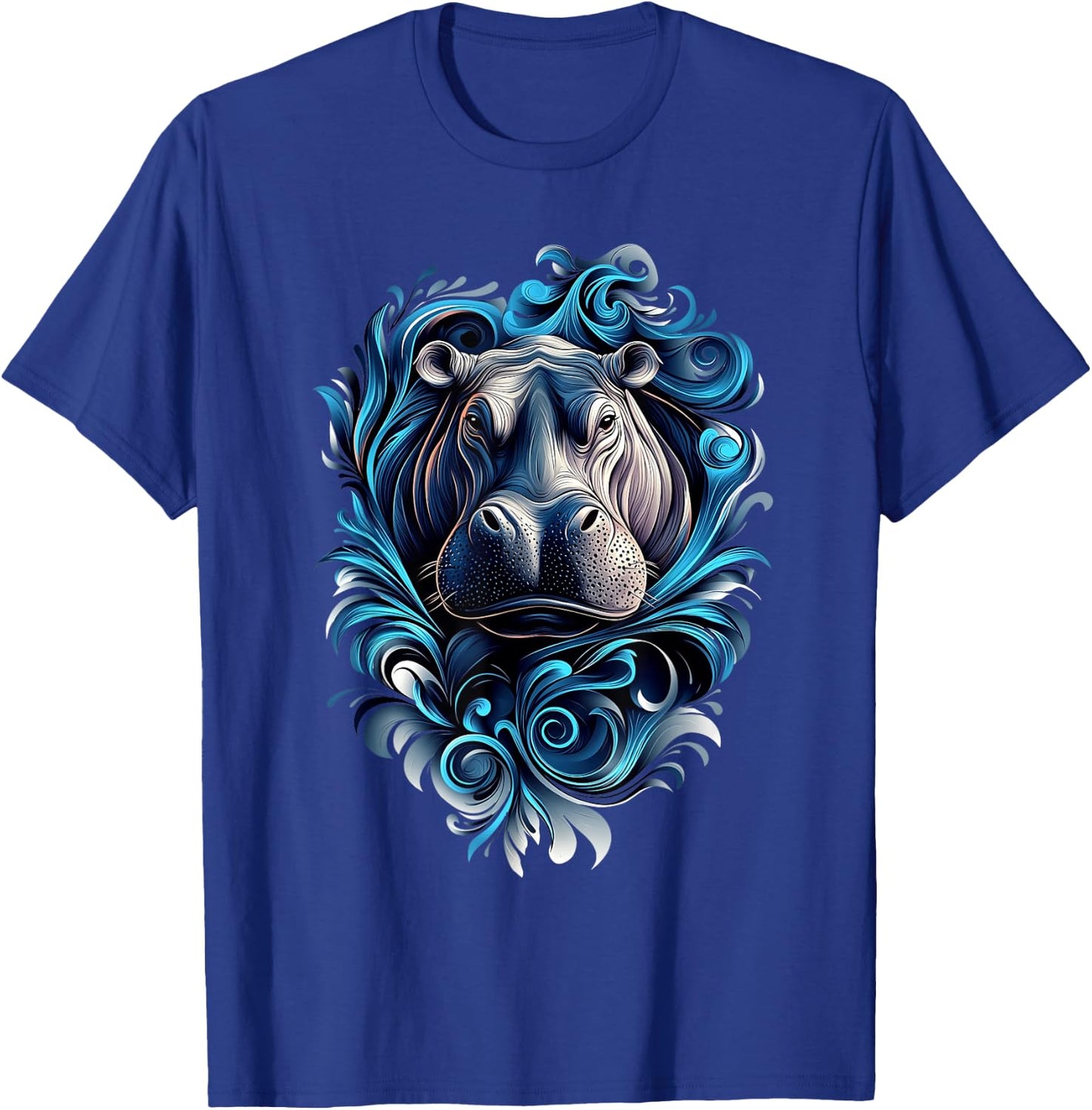 Hippos Wildlife Hippopotamus Nature Colorful Hippo T-Shirt - T-Shirt | Royal