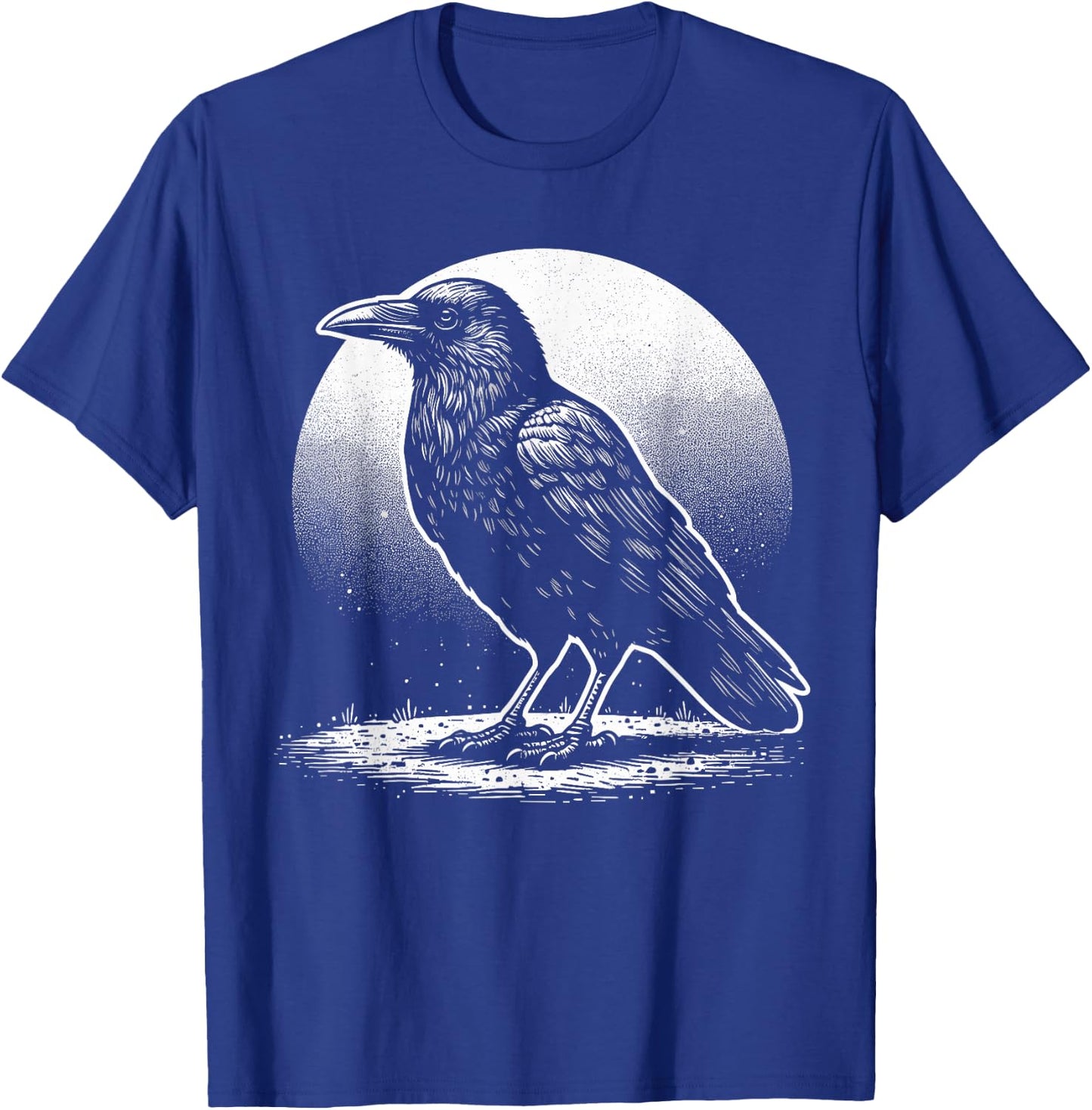 Beautiful Black Crow Raven Bird T-Shirt - T-Shirt | Royal