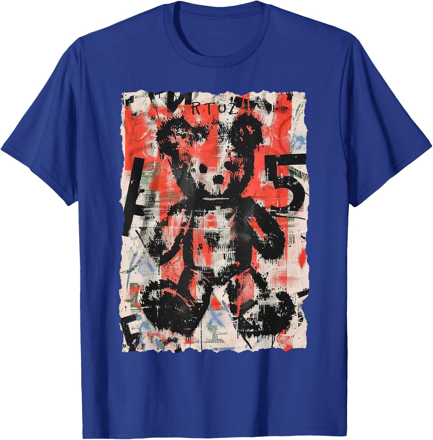 Teddy Bear Graffiti Vintage Teddy Streetwear Teddy , Black, S T-Shirt - T-Shirt | Royal