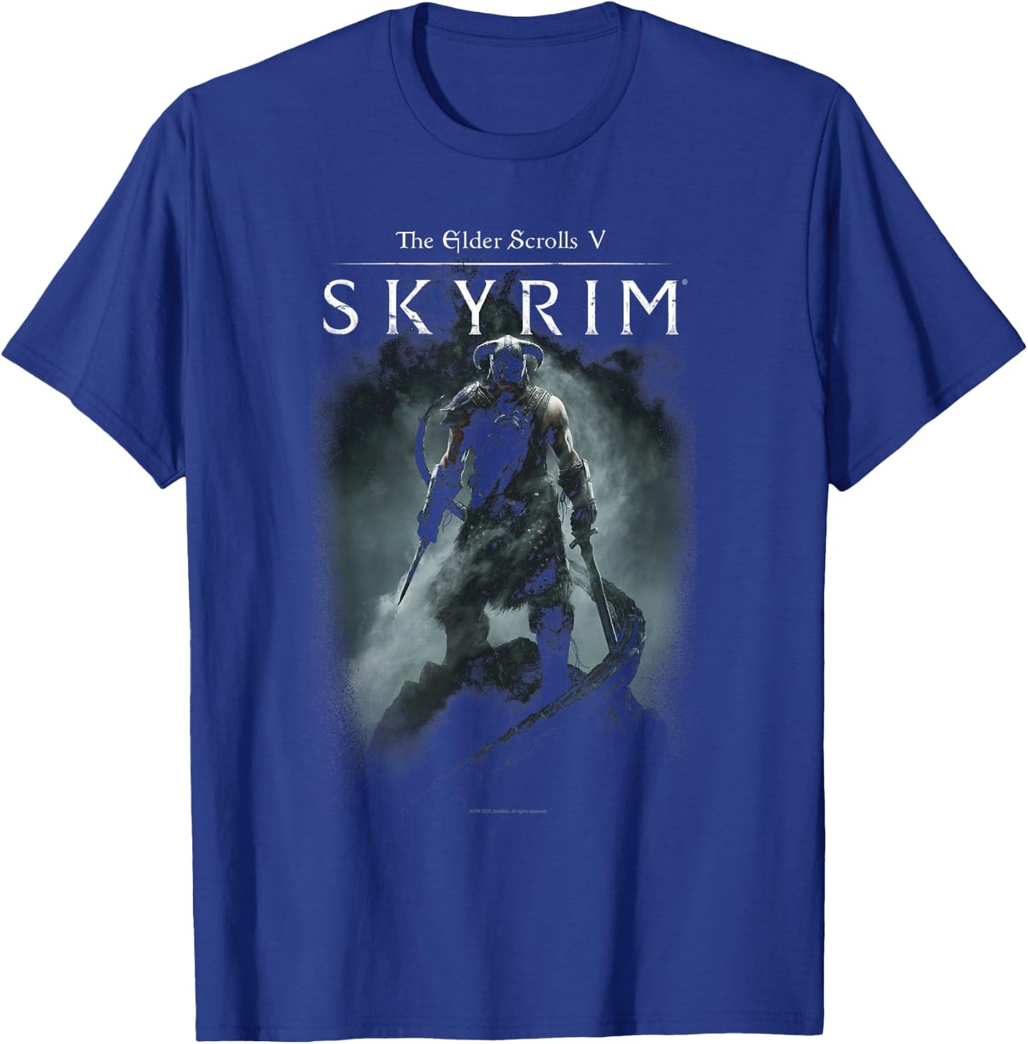 Ripple Junction x Elder Scrolls Dragonborn In Silhouette , Black, S T-Shirt - T-Shirt | Royal