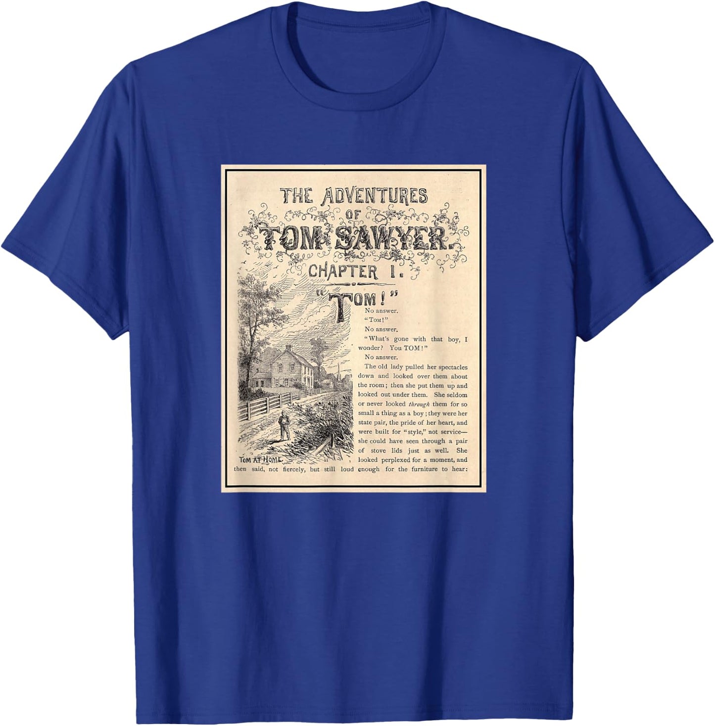 The Adventures of Tom Sawyer (1876) , Black, S T-Shirt - T-Shirt | Royal