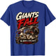 Giants Fall The Battle is The Lord's David and Goliath Bible T-Shirt - T-Shirt | Royal