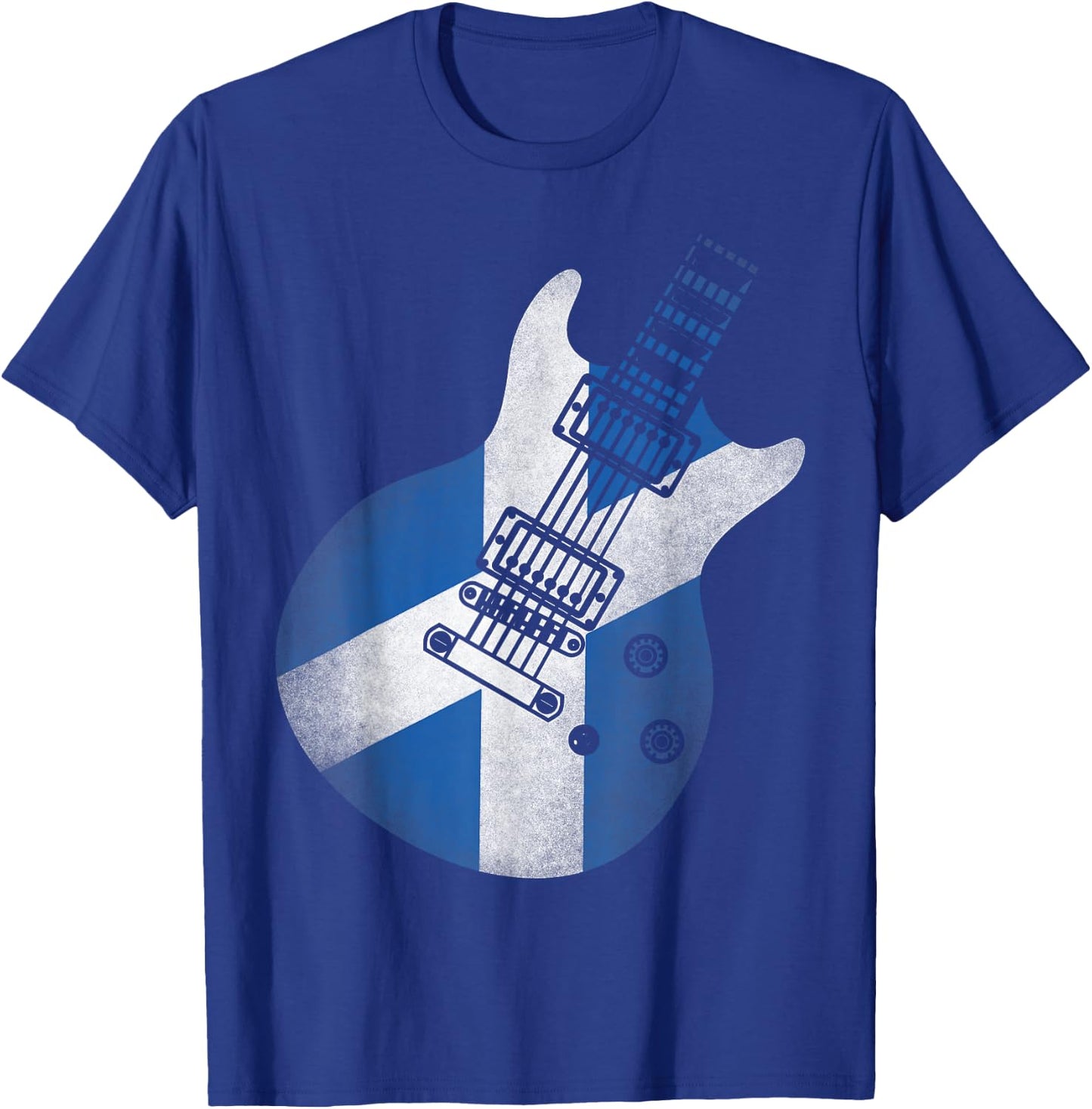 Guitar Flag Scotland T-Shirt - T-Shirt | Royal
