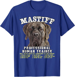 Mastiff Brindle Professional Human Trainer T-Shirt - T-Shirt | Royal