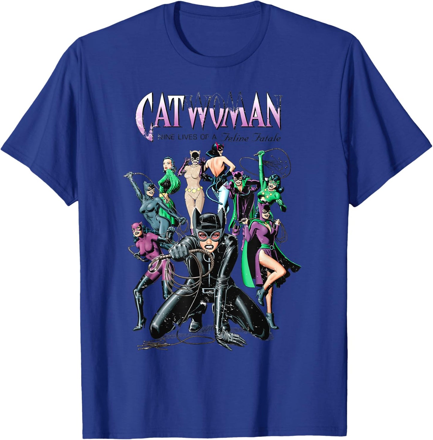 DC Catwoman Cover Nine Lives T-Shirt - T-Shirt | Royal