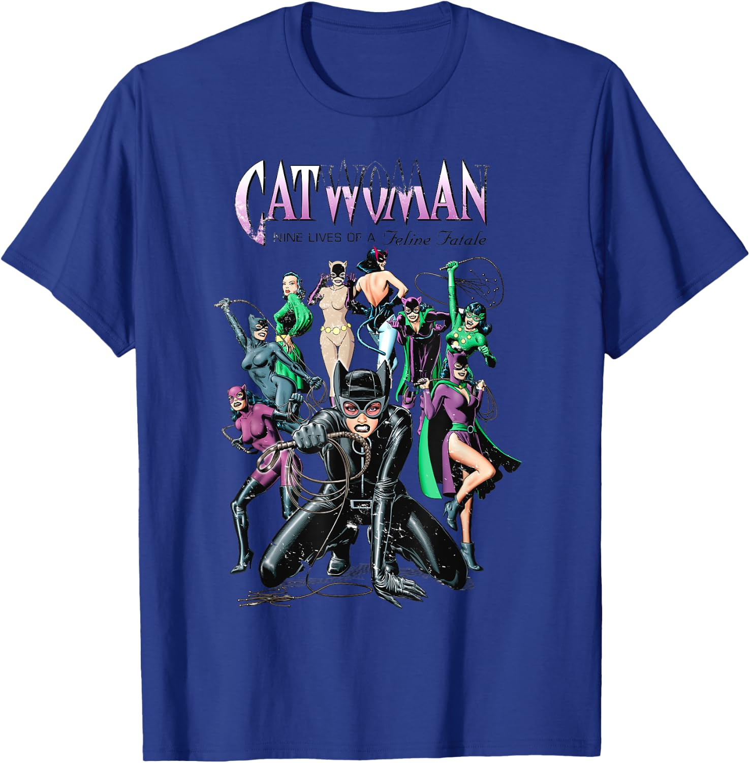 DC Catwoman Cover Nine Lives T-Shirt - T-Shirt | Royal