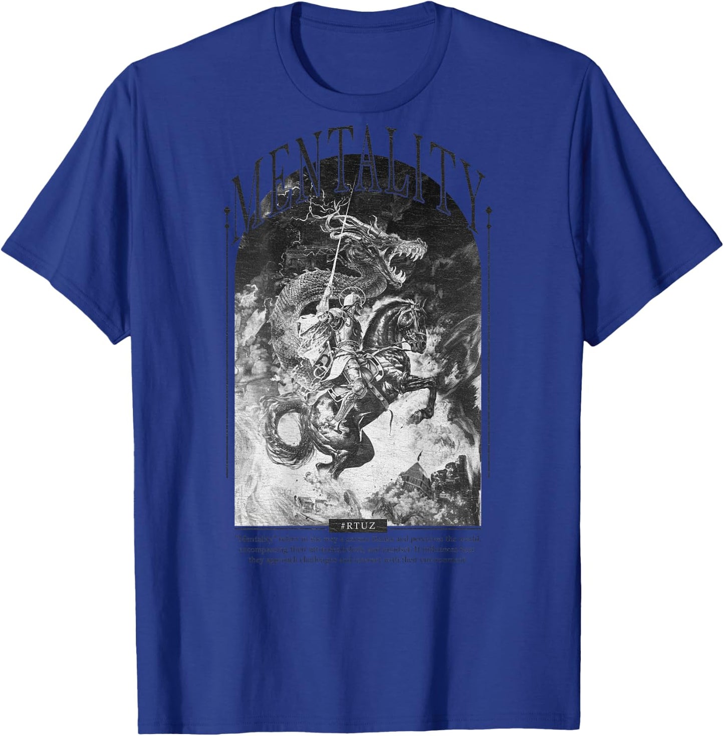 Modern Hip Hop Vintage Graffiti Urban Backprint Streetwear , White T-Shirt - T-Shirt | Royal