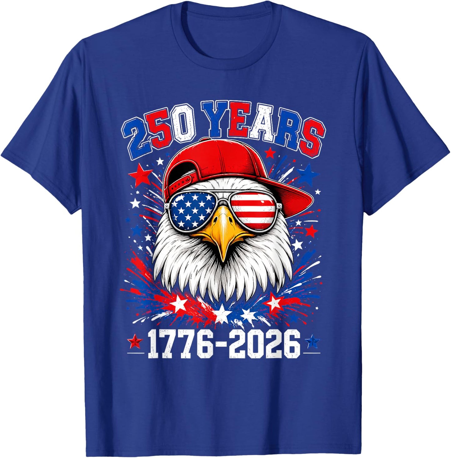 250th Anniversary USA Boys Kids Eagle 250 Years 4th of July T-Shirt - T-Shirt | Royal