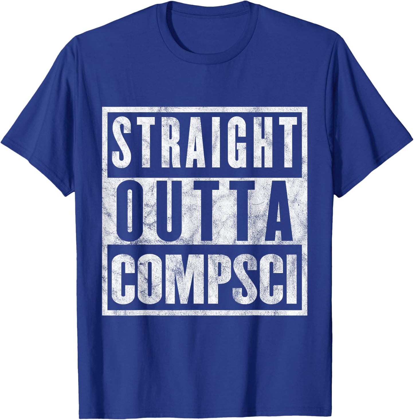 Straight Outta Comp Sci Parody Computer Science Gift T-Shirt - T-Shirt | Royal