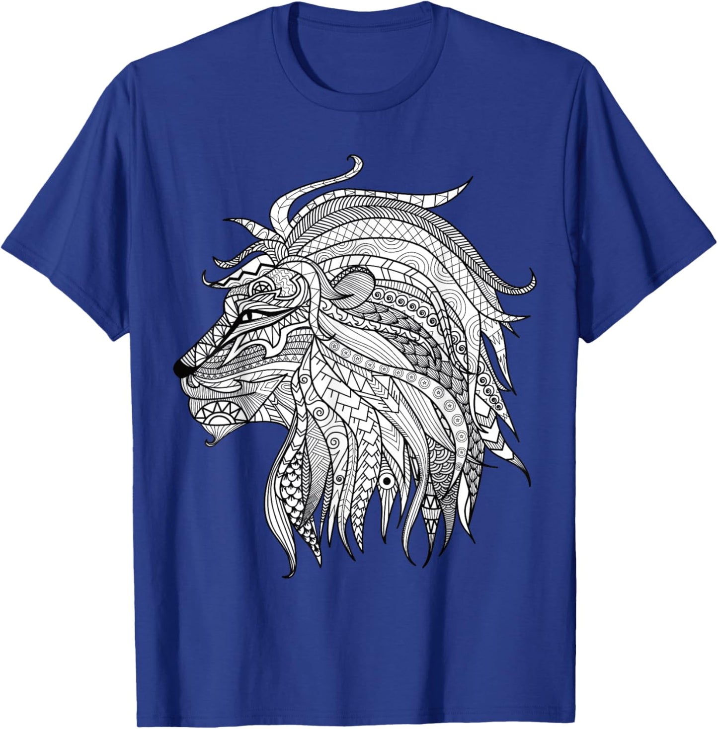 Lion Love - Color Your Own Colorific Design T-Shirt - T-Shirt | Royal