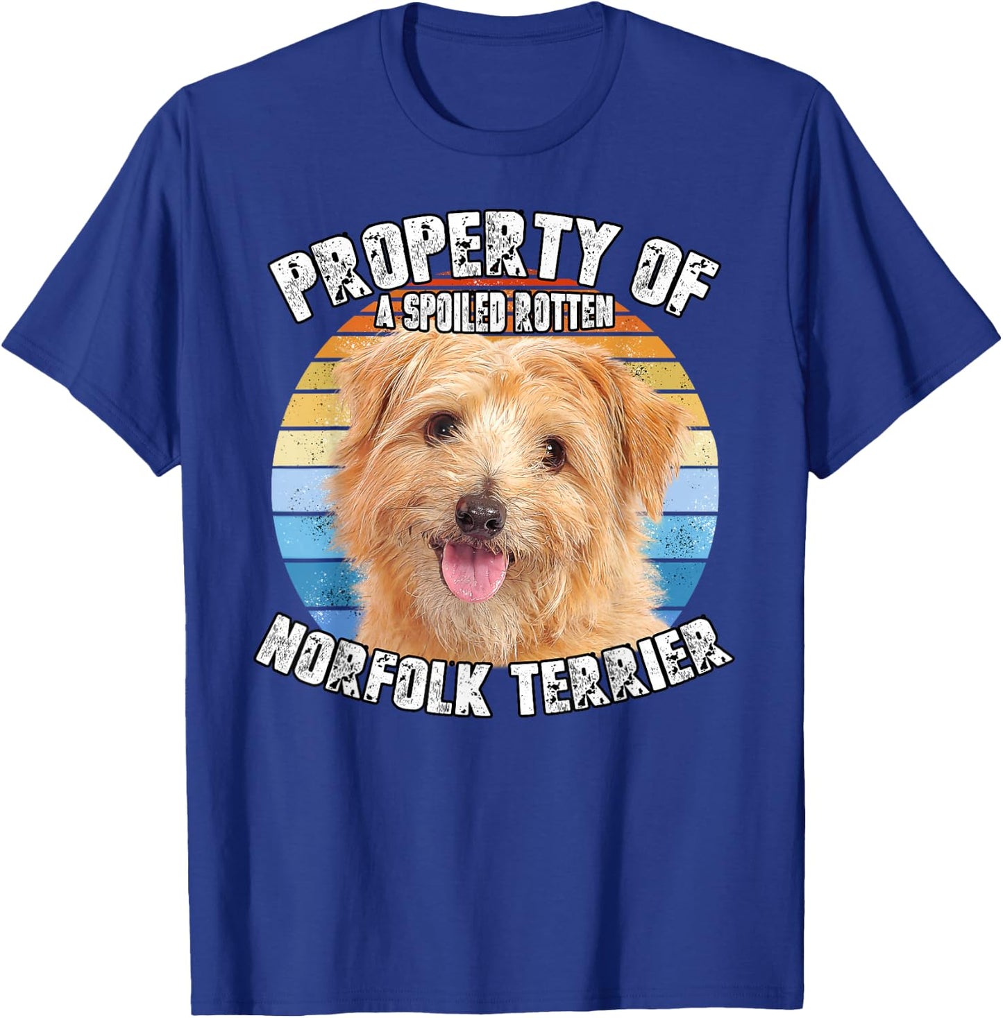 Norfolk Terrier Retro Property Of T-Shirt - T-Shirt | Royal