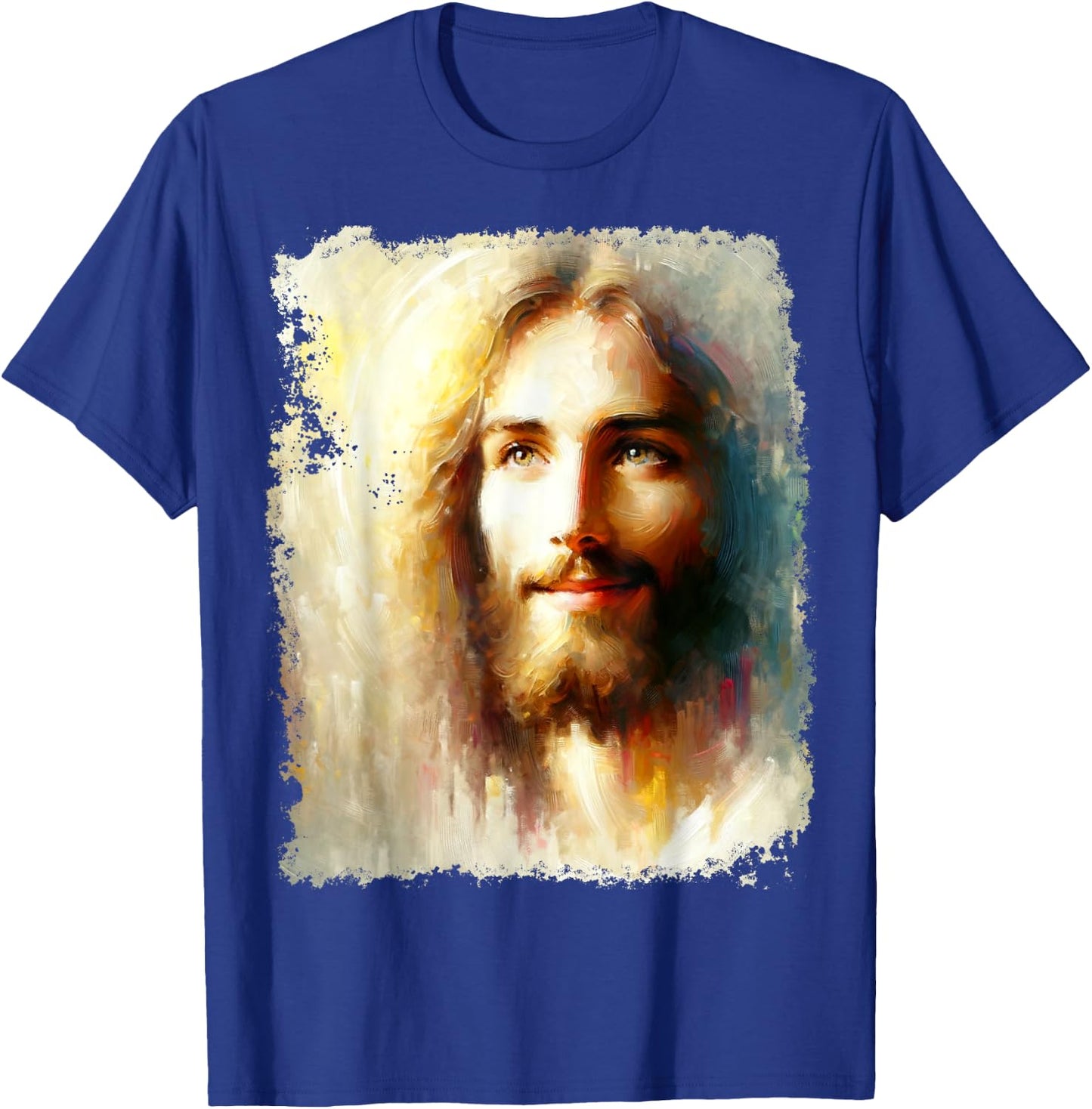 Jesus Christ Head T-Shirt - T-Shirt | Royal