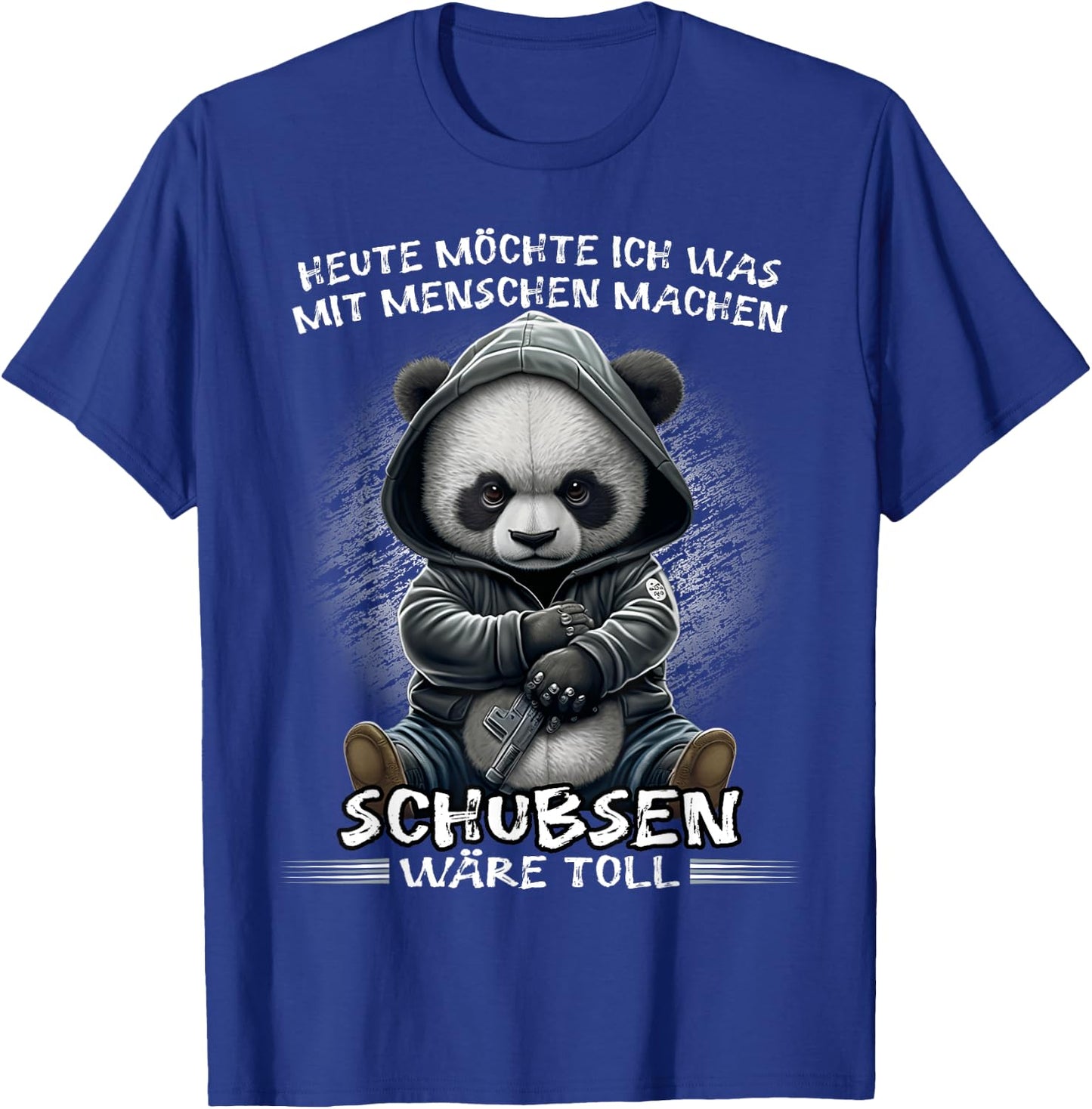 Heute möchte ich was mit Menschen machen Schubsen wäre toll , black T-Shirt - T-Shirt | Royal