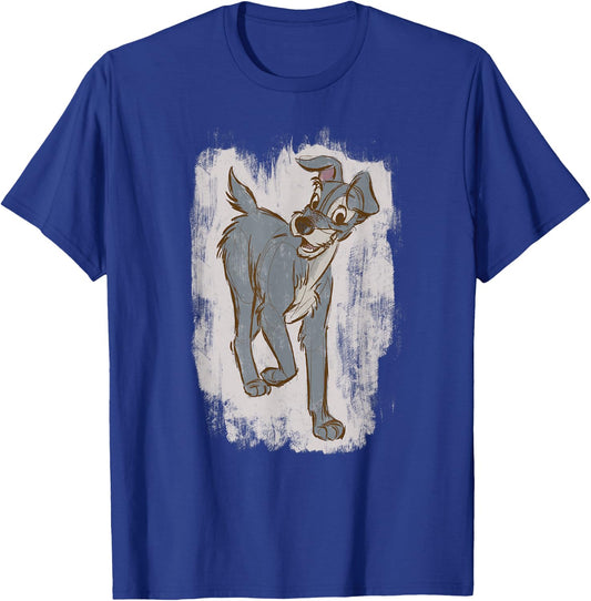 Disney Lady And The Tramp Strut Sketch T-Shirt - T-Shirt | Royal