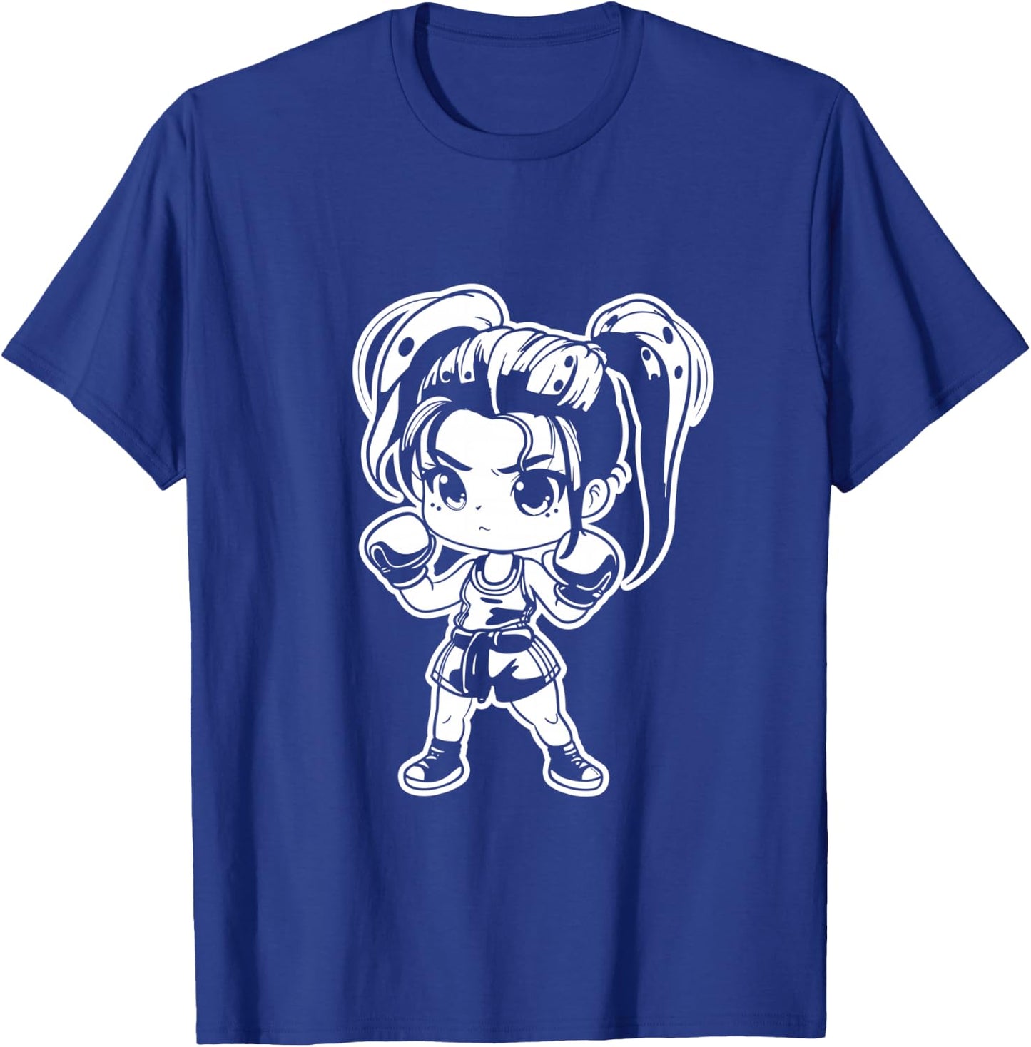 Kickboxing Girl Manga Style for Girls T-Shirt - T-Shirt | Royal