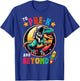 Astronaut Dinosaur boys First day back to School Pre-k Kids T-Shirt - T-Shirt | Royal