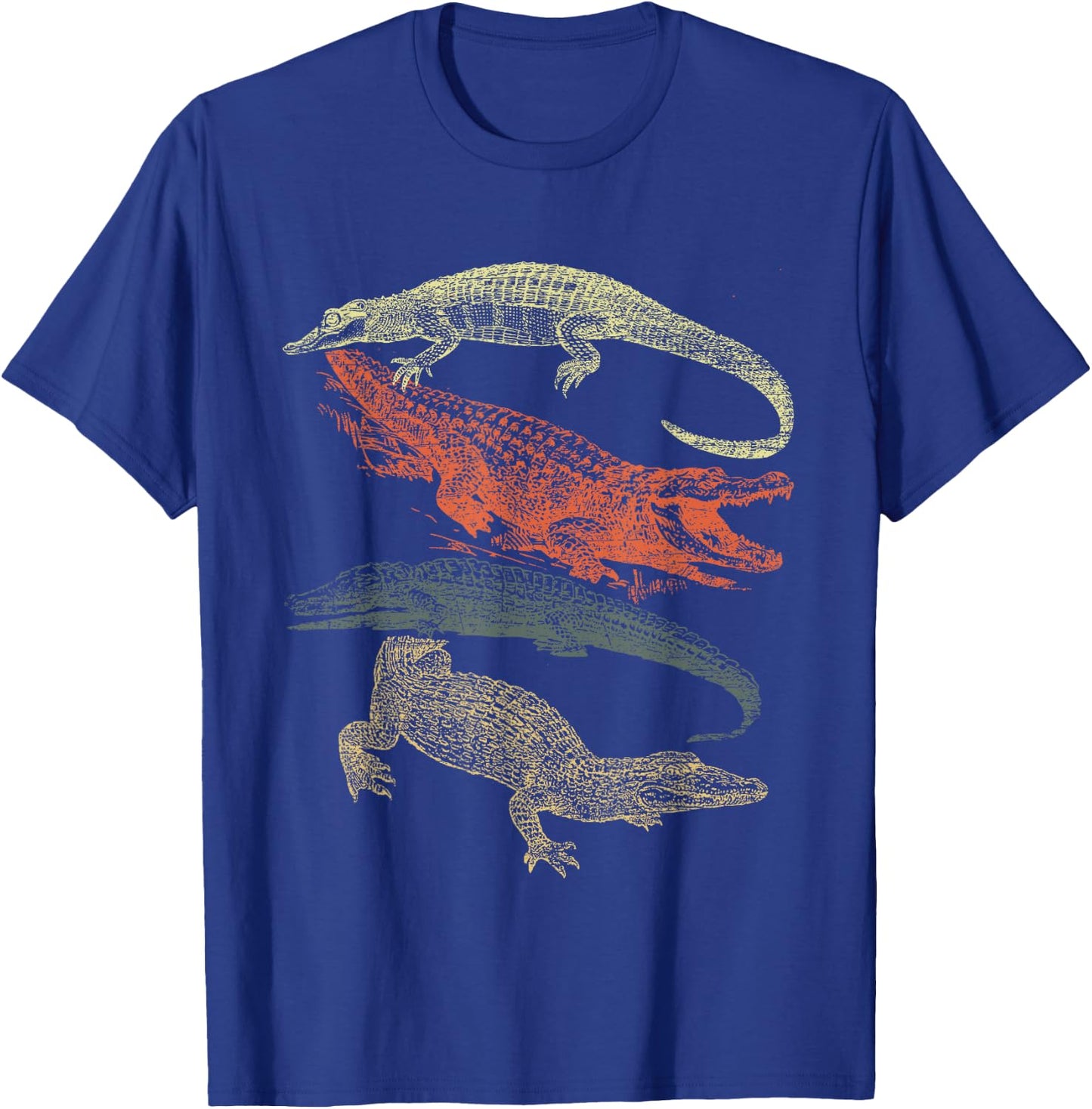 Vintage Crocodiles Retro Crocodile T-Shirt - T-Shirt | Royal