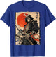 Japan Samurai Krieger Skelett Ukiyo Tinte Kunstwerk Samurai T-Shirt - T-Shirt | Royal