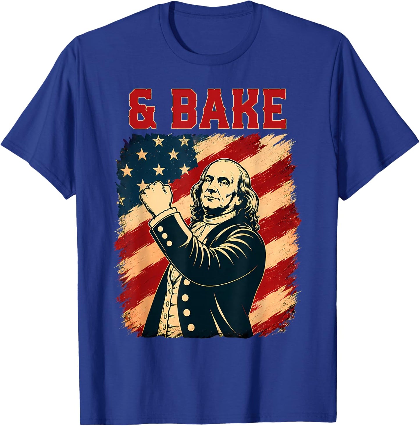 Funny Shake and Bake 4th of July Couple Matching T-Shirt - T-Shirt | Royal