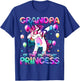 Grandpa of the Birthday Princess Girl Dabbing Unicorn Papa T-Shirt - T-Shirt | Royal