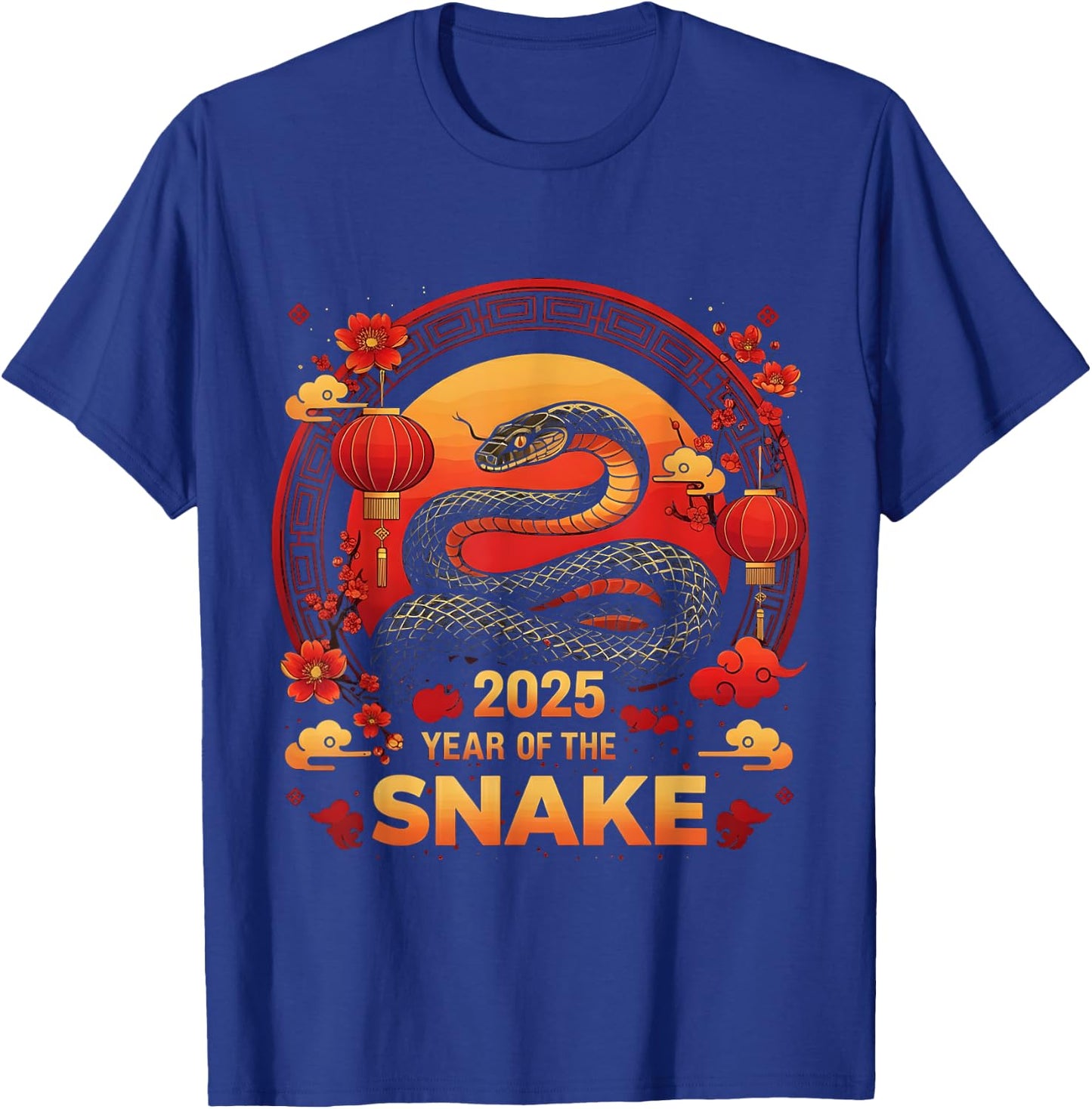 Year Of The Snake 2025 Lunar New Year Chinese New Year 2025 T-Shirt - T-Shirt | Royal