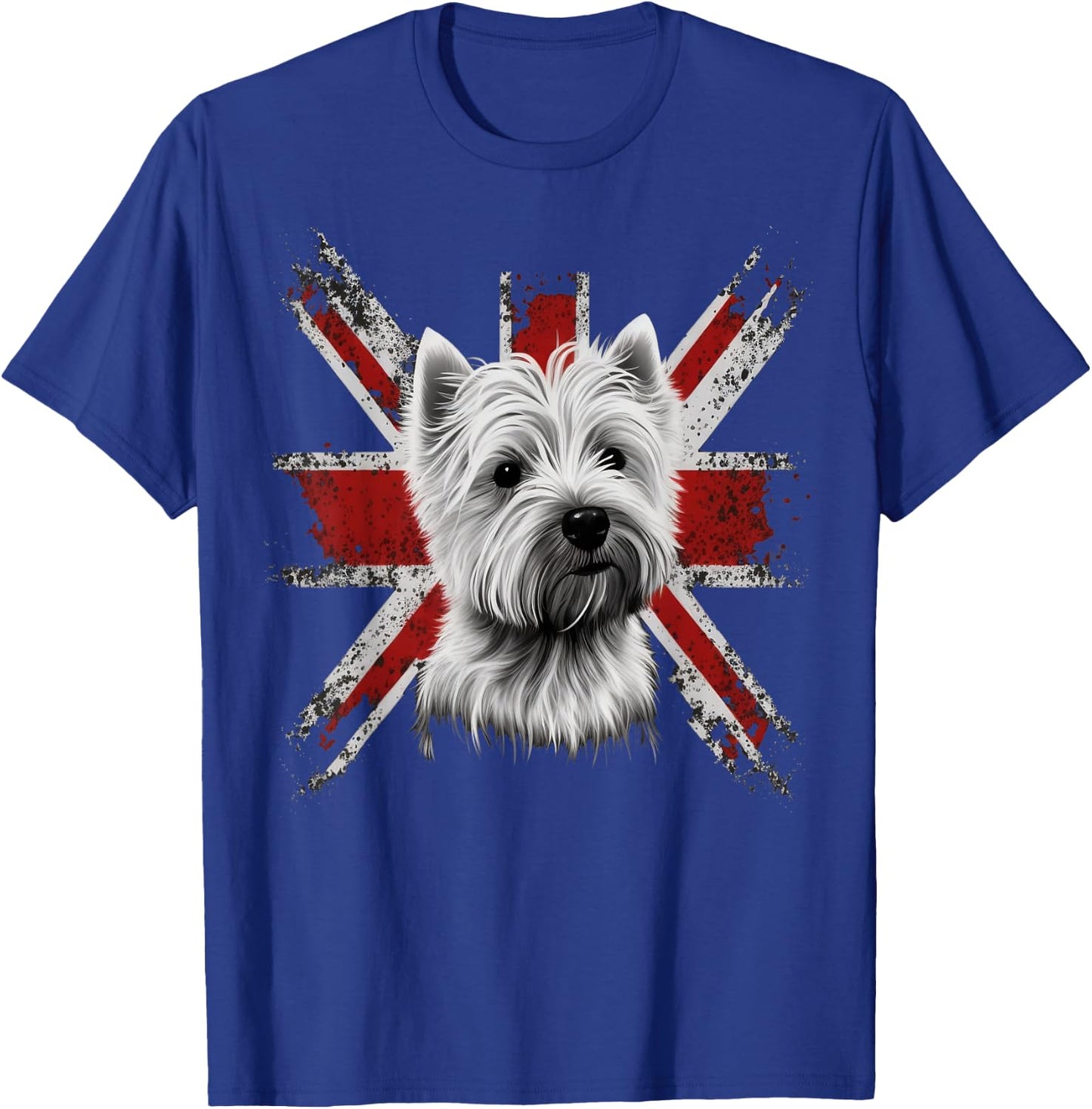 Britisch UK Westie Grossbritannien West Highland White Terrier T-Shirt - T-Shirt | Royal