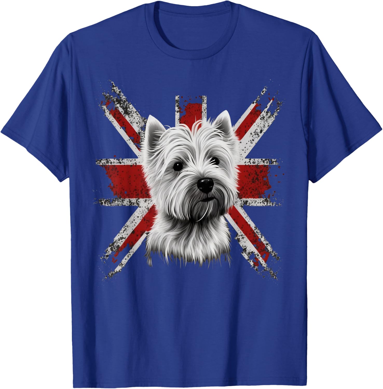 Britisch UK Westie Grossbritannien West Highland White Terrier T-Shirt - T-Shirt | Royal