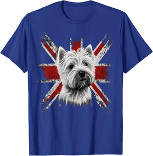 Britisch UK Westie Grossbritannien West Highland White Terrier T-Shirt - T-Shirt | Royal