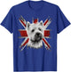Britisch UK Westie Grossbritannien West Highland White Terrier T-Shirt - T-Shirt | Royal