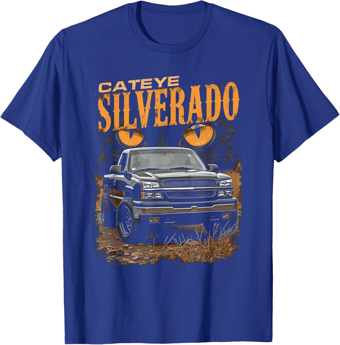 Silverado Cateye Truck 2003-2006 OBS Old Body Style T-Shirt - T-Shirt | Royal