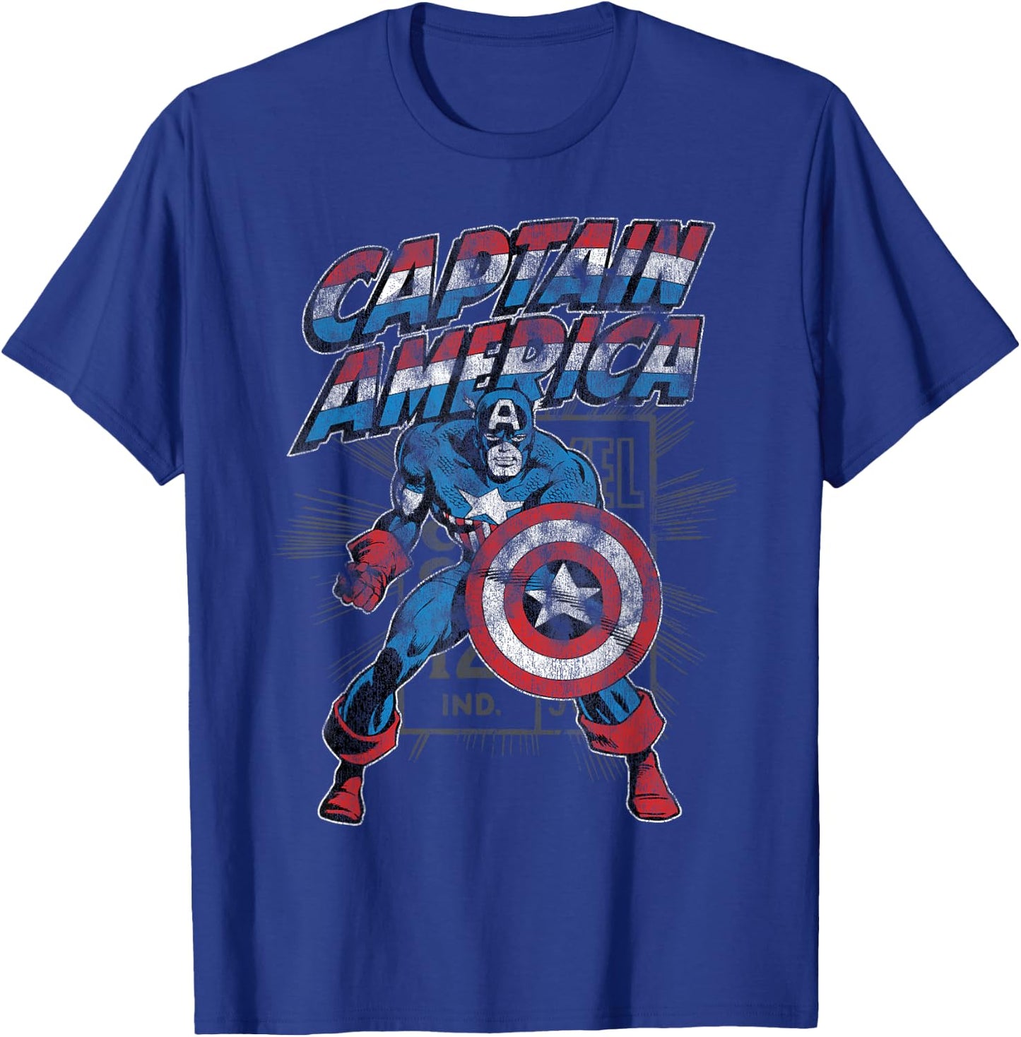 Marvel Captain America Retro T-Shirt - T-Shirt | Royal