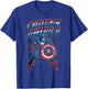 Marvel Captain America Retro T-Shirt - T-Shirt | Royal