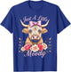 Highland Cow Just A Little Moody Funny Farm Flower for lady T-Shirt - T-Shirt | Royal