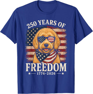 250th Anniversary USA Doodle T-Shirt - T-Shirt | Royal