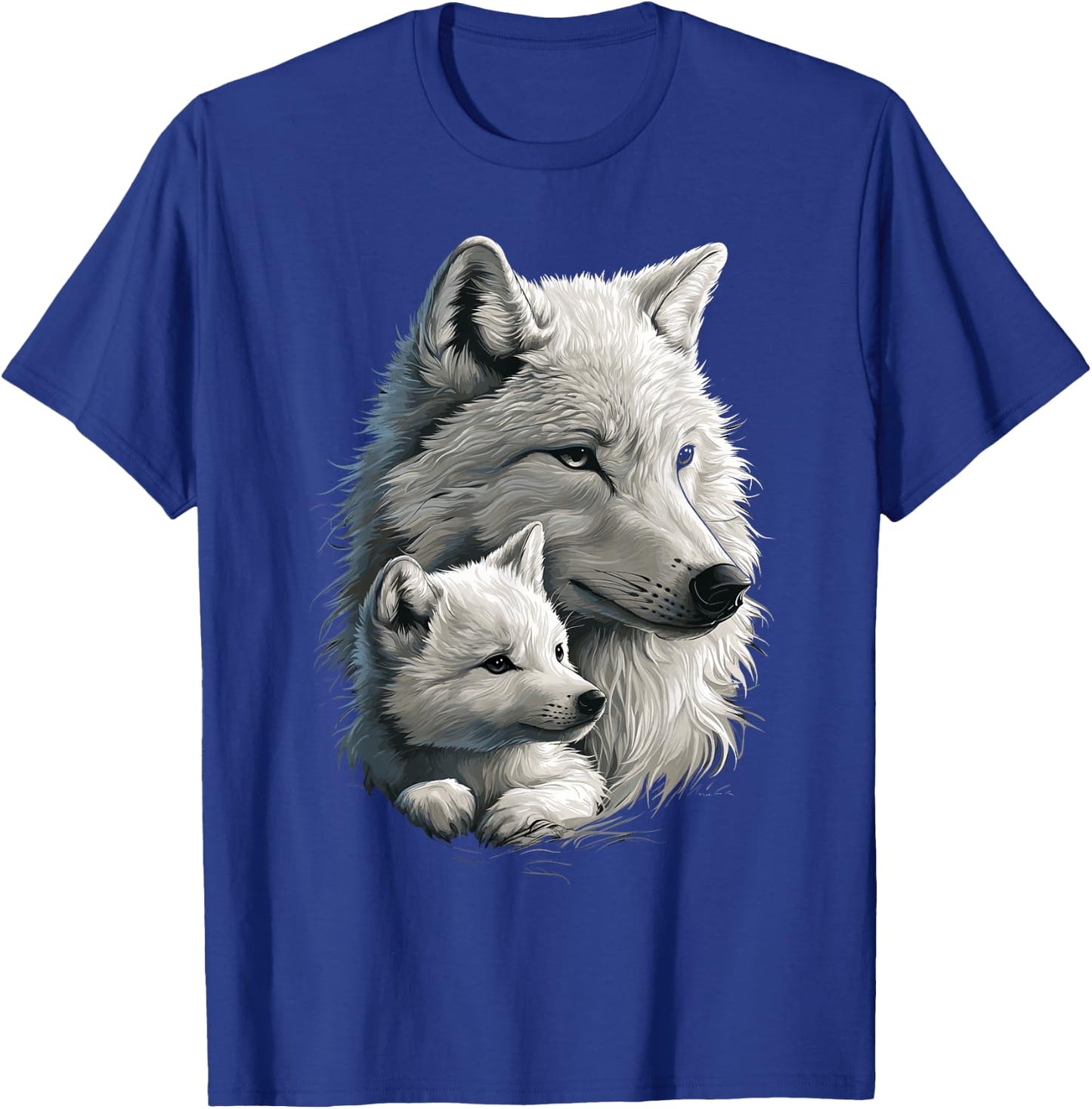 Wolf und Wolfswelpe Herren Wolfsliebhaber Mädchen Damen Wolf T-Shirt - T-Shirt | Royal