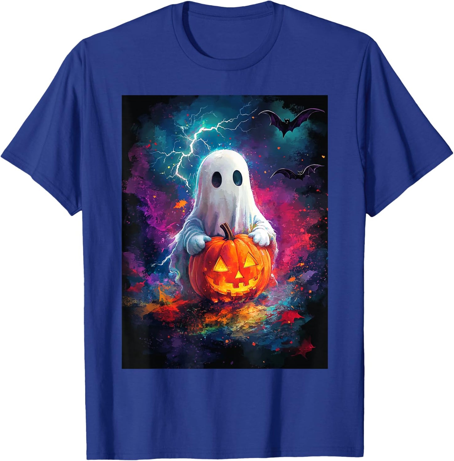 Halloween Girls Design Boys Ghost Pumpkin Kids Halloween T-Shirt - T-Shirt | Royal