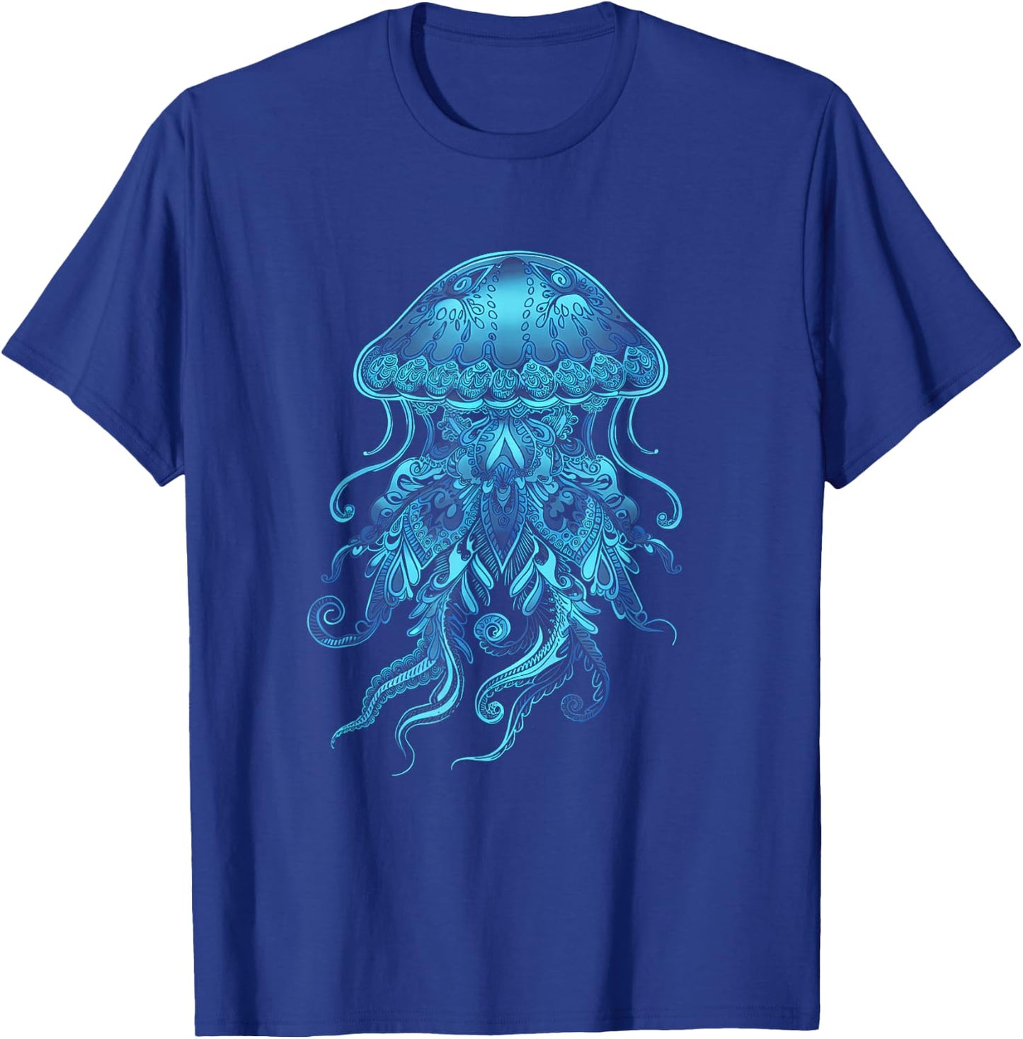 Mandala Jellyfish T-Shirt - T-Shirt | Royal