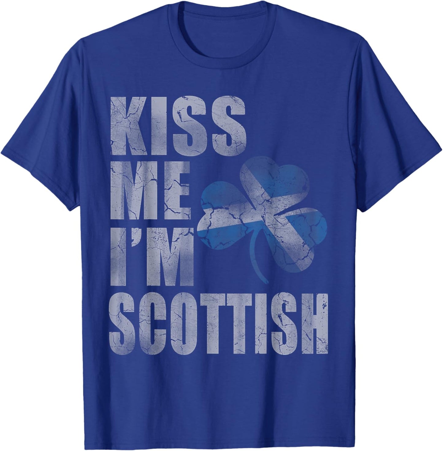 Kiss Me I'm Scottish Irish St Patrick's Day Men Women Kids T-Shirt - T-Shirt | Royal