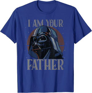 Star Wars Darth Vader Retro with German Text "Ich Bin Dein Vater T-Shirt - T-Shirt | Royal