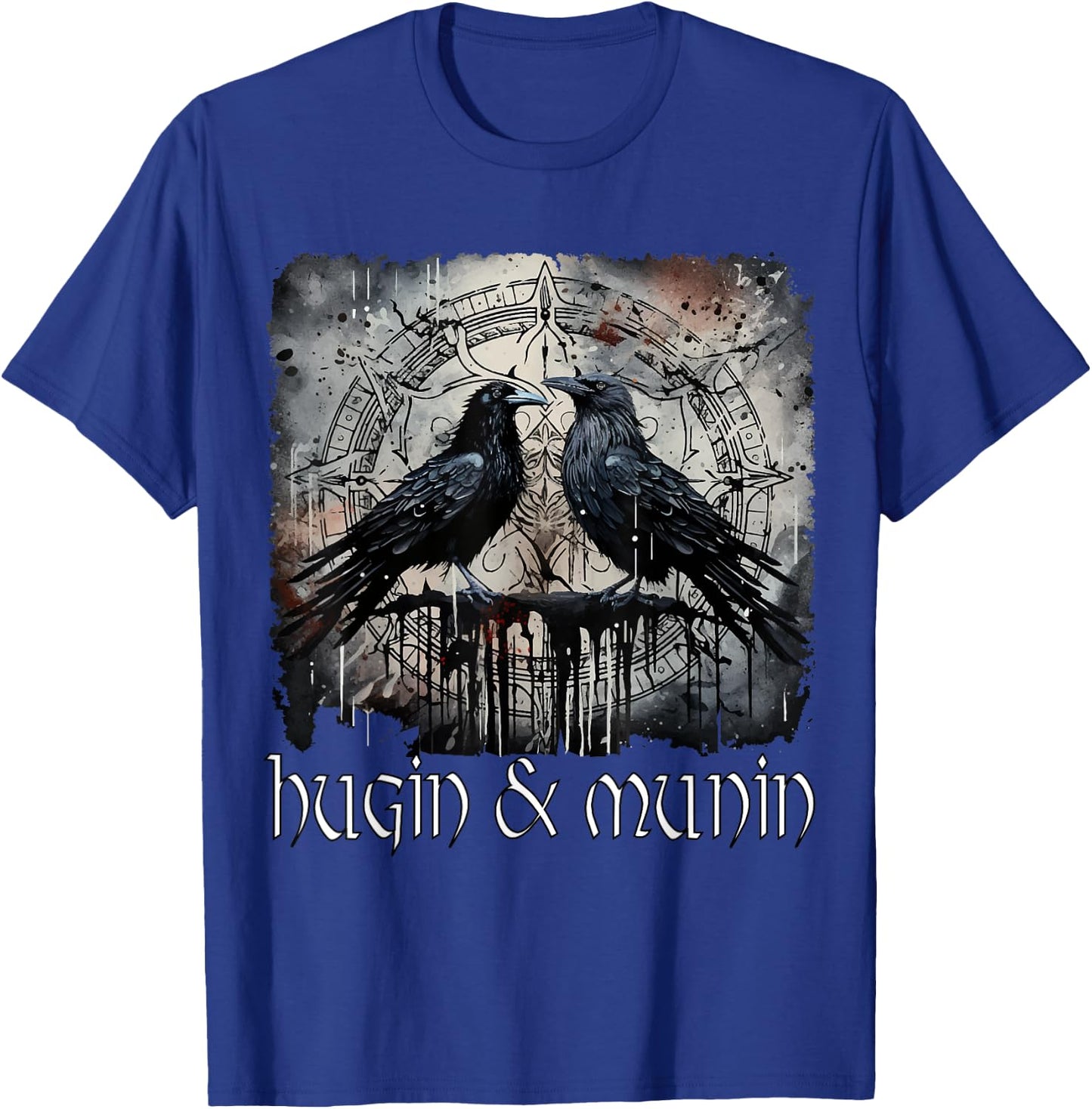 Hugin & Munin die Raben Odins Wikinger Nordische Mythologie T-Shirt - T-Shirt | Royal