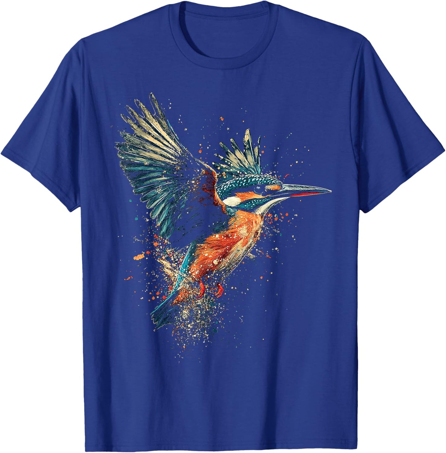 Eisvogel Grafik Tier Illustration Eisvogel T-Shirt - T-Shirt | Royal