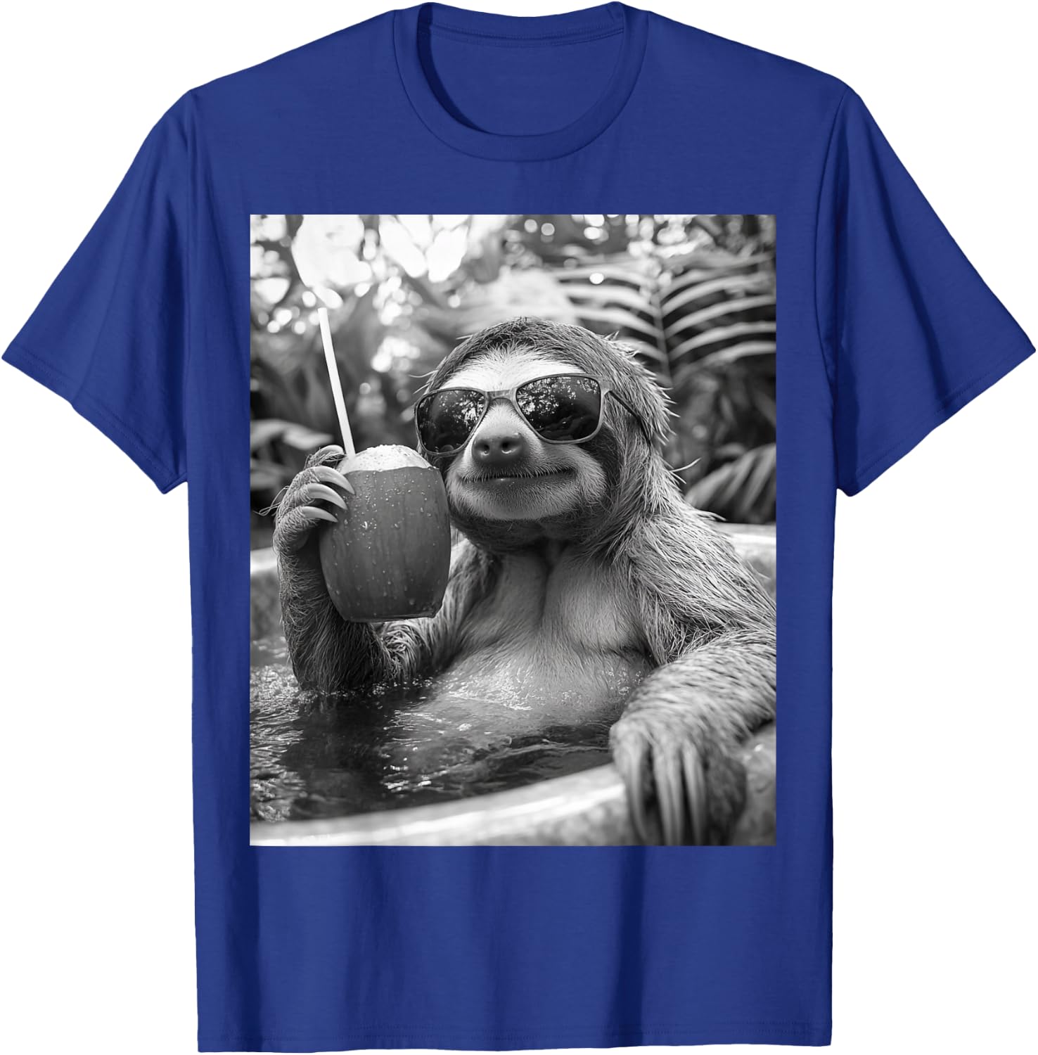 Cool Sloth Selfie T-Shirt - T-Shirt | Royal