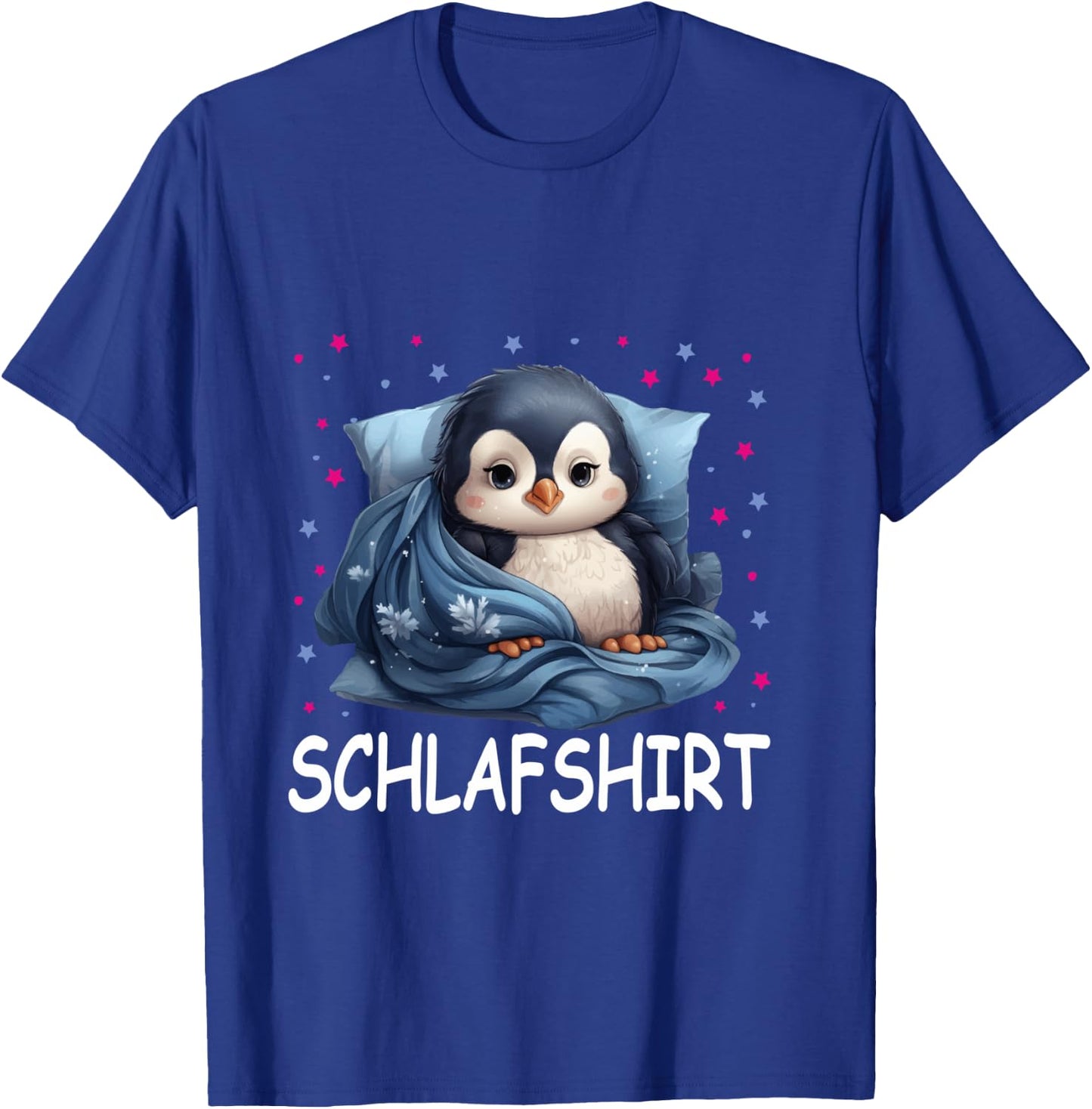 Penguin Official Sleep Shirt Cute Penguin Pyjamas Shirt, black T-Shirt - T-Shirt | Royal