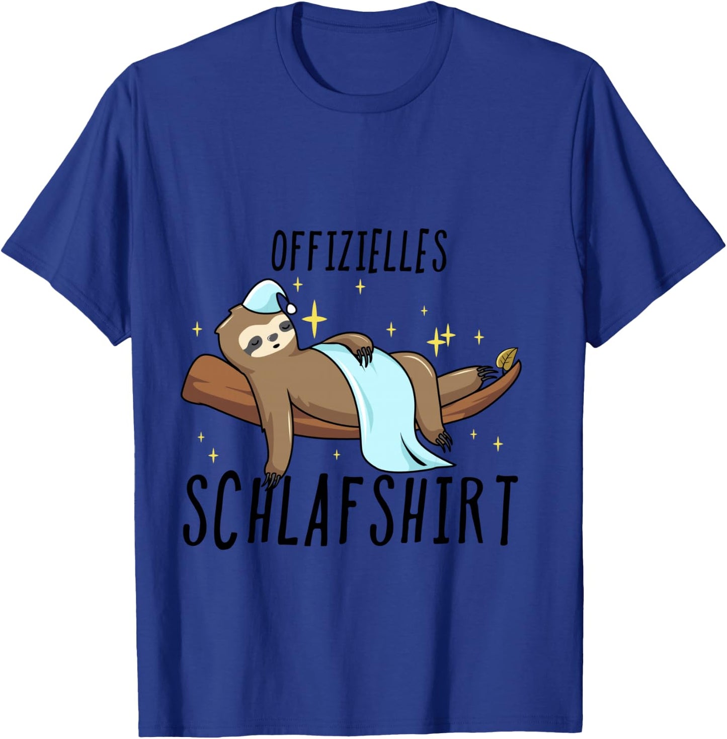 Sloth Pyjamas , blue T-Shirt - T-Shirt | Royal