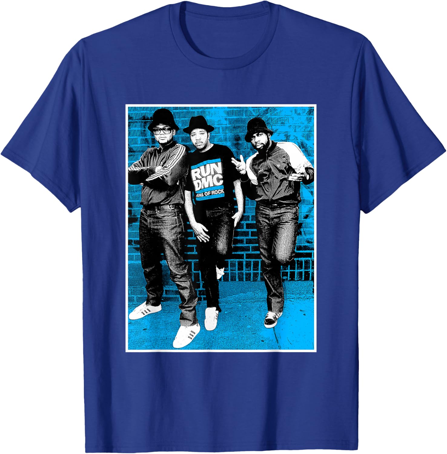 RUN DMC Blue Brick T-Shirt - T-Shirt | Royal