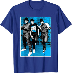 RUN DMC Blue Brick T-Shirt - T-Shirt | Royal